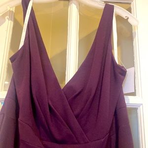 David's Bridal PLUM bridesmaid dress -nwt - never worn size 16